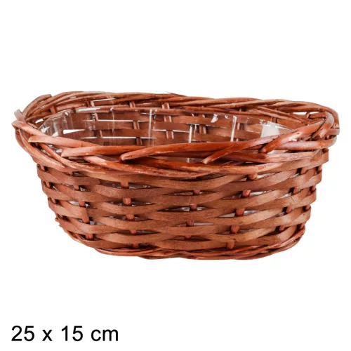 KOSÁR KASPÓ OVÁL  BARNA