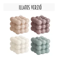 GYERTYA KOCKA, ILLATOS,3D, BOGYÓS