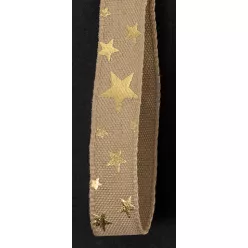 SZALAG TEXTIL, APRÓ CSILLAG MINTÁS, DRAPP
