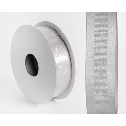 SZALAG, TEXTIL, HÓPIHE, EZÜST