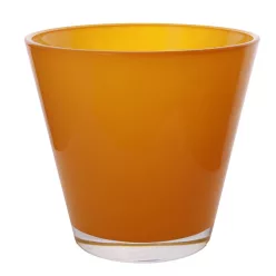 ÜVEG KASPÓ  V ALAKÚ  SÁRGA
