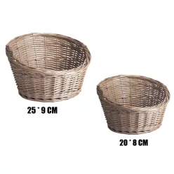 KOSÁR FONOTT, SZETTBEN, 2 DARABOS, SZÜRKE