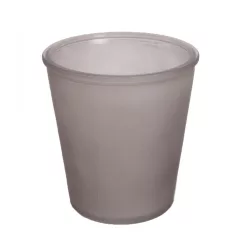 ÜVEG KASPÓ V ALAKÚ KÖR  HOMOKFÚJT BARNA