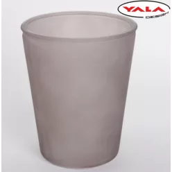 ÜVEG KASPÓ V ALAKÚ KÖR  HOMOKFÚJT BARNA
