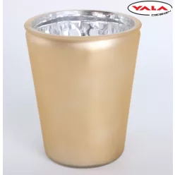 ÜVEG KASPÓ V ALAKÚ KÖR ARANY METÁL