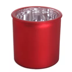 ÜVEG KASPÓ  KÖR METÁL PIROS