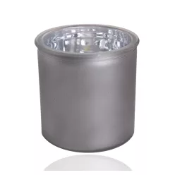 ÜVEG KASPÓ  KÖR SZÜRKE METÁLL