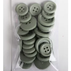 DEKOR FA GOMB SZETT, 30 DARABOS, ZÖLD