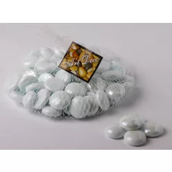DEKOR ÜVEG  KAVICS  HÁLÓS PORCELÁNFEHÉR