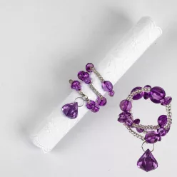 DEK.SZALVÉTAGYŰRŰ VIOLET