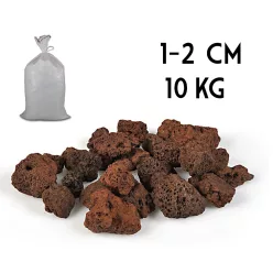 LÁVA KŐ BARNA1-2CM10KG/ZSÁK
