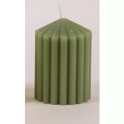 GYERTYA HENGER, 3D, BORDÁS, ZÖLD