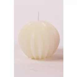 GYERTYA GÖMB, 3D, BORDÁS, FEHÉR