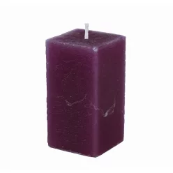 GYERTYA RUSZTIKUS, HASÁB, MAGENTA LILA