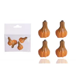 POLIREZIN TÖK, SZETTBEN, 4 DARABOS, HOSSZÚ, NARANCSSÁRGA