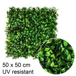 MŰNÖVÉNY, ZÖLDFAL PANEL, CITRUSLEVÉL, ZÖLD, UV-ÁLLÓ
