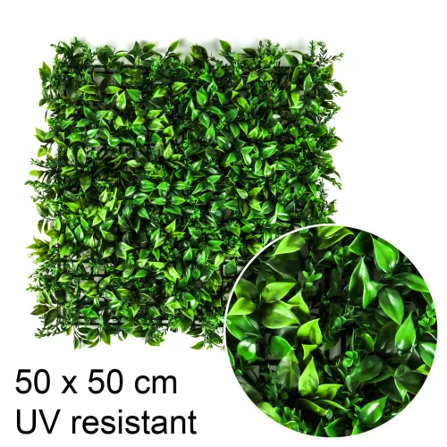 MŰNÖVÉNY, ZÖLDFAL PANEL, CITRUSLEVÉL, ZÖLD, UV-ÁLLÓ