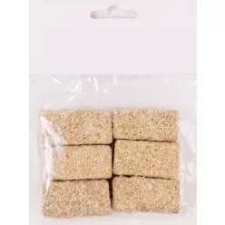 SZÉNABÁLA MINI, SZETTBEN, 6 DARABOS, NATÚR