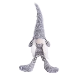 TEXTIL ORRMANÓ LÁNY, LÓGÓ LÁBBAL, SZÜRKE