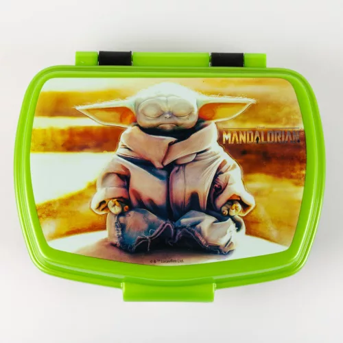 LICENCE MŰANYAG SZENDVICSTARTÓ DOBOZ, BABY YODA