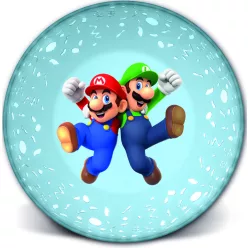 LICENCE MŰANYAG MÉLYTÁNYÉR, ÁTLÁTSZÓ, SUPER MARIO