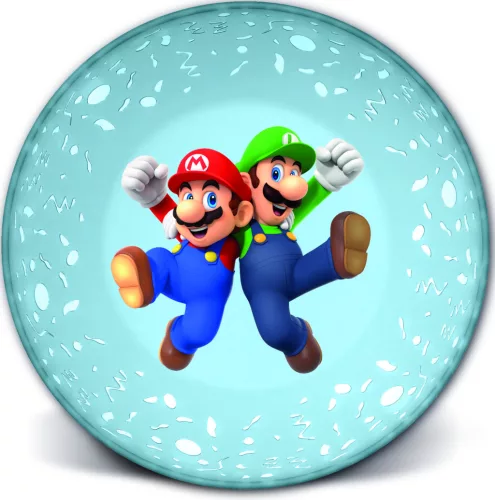 LICENCE MŰANYAG MÉLYTÁNYÉR, ÁTLÁTSZÓ, SUPER MARIO
