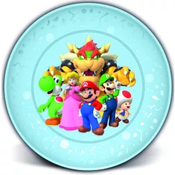 LICENCE MŰANYAG LAPOSTÁNYÉR, ÁTLÁTSZÓ, SUPER MARIO