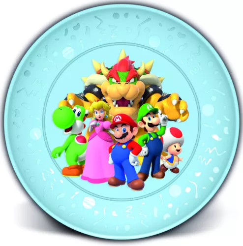 LICENCE MŰANYAG LAPOSTÁNYÉR, ÁTLÁTSZÓ, SUPER MARIO