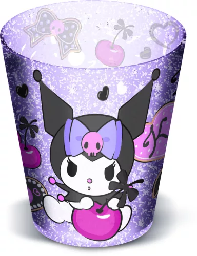 LICENCE MŰANYAG POHÁR, ÁTLÁTSZÓ, KUROMI