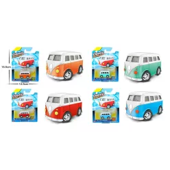 FÉM AUTÓ, VOLKSWAGEN BUSZ, LENDKEREKES