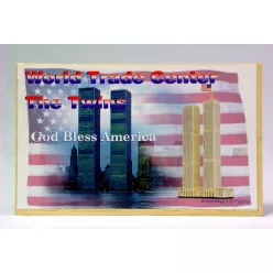 WOODEN PUZZLE WTC SET OF 2