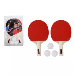 PING-PONG SZETT, 2 SOFT ÜTŐ ÉS 3 LABDA