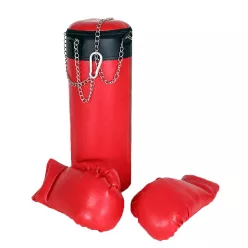 BOXKESZTYŰ ÉS BOXZSÁK SZETT, PIROS