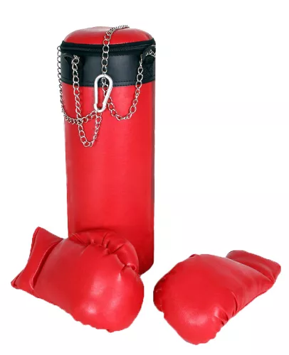 BOXKESZTYŰ ÉS BOXZSÁK SZETT, PIROS