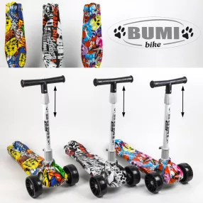 ROLLER, GYEREK, VILÁGÍTÓ KERÉKKEL, GAFFITIS