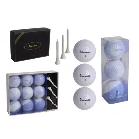 GOLFLABDA SZETT DÍSZDOBOZBAN, 9 LADBA ÉS 3 LESZÚRÓ