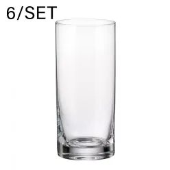 KRISTÁLY LONG DRINK POHÁR SZETT, 6 DARABOS, COLUMBIA