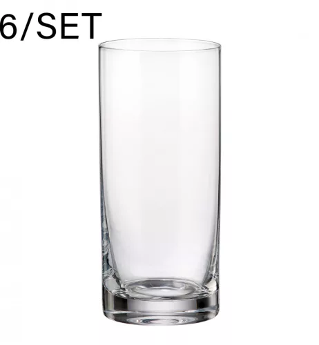 KRISTÁLY LONG DRINK POHÁR SZETT, 6 DARABOS, COLUMBIA