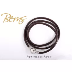 LÁNC B.CHARM FEKETE BŐR 50CM