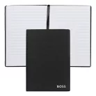 BOSS notesz A6, Essential kollekció - fekete; vonalas       lapokkal