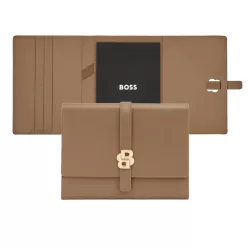 BOSS mappa A5, Double B kollekció - camel barna