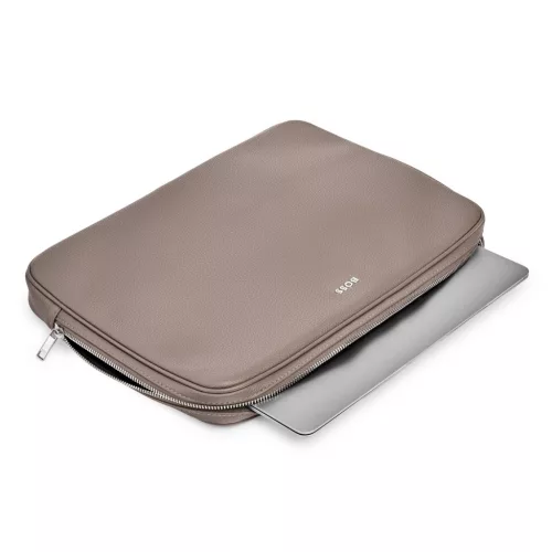 BOSS laptop táska, Classic Grained kollekció - taupe
