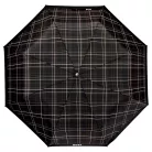 BOSS kompakt összecsukható esernyő, Checkered kollekció - fekete
