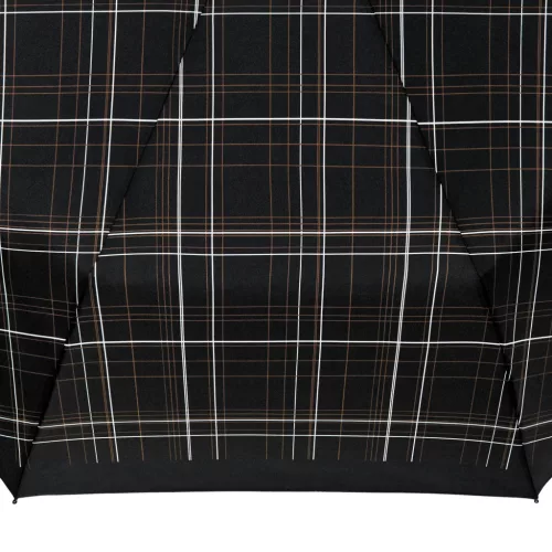 BOSS kompakt összecsukható esernyő, Checkered kollekció - fekete