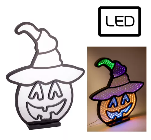LED HALLOWEEN TÖK, KALAPBAN