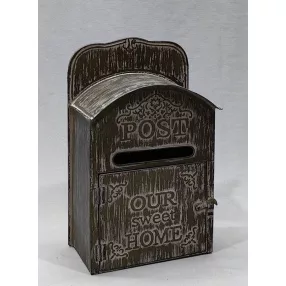 FÉM POSTALÁDA SZÜRK25*14*40