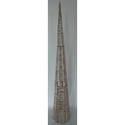 VILÁGÍTÓ MŰANYAG KÚP, 1800 LEDDEL, ARANY