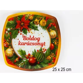 Ü.TÁNYÉR MIK.VIRÁG    25*25