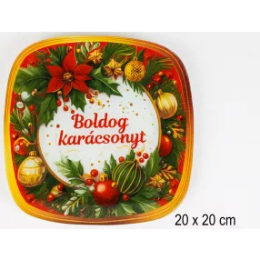 Ü.TÁNYÉR MIK.VIRÁG    20*20