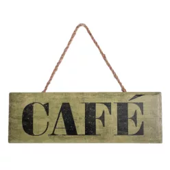 KERÁMIA AKASZTÓS TÁBLA, CAFÉ FELIRATTAL